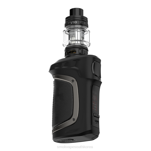 SMOK vape kit - SMOK MAG-18 전부 블랙 건메탈 가죽 T2BB71